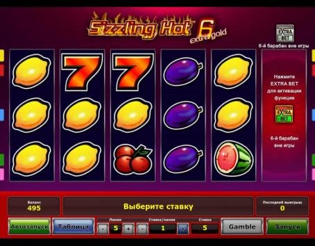 Игровой автомат Sizzling Hot 6 Extra Gold – играть бесплатно онлайн