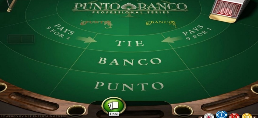 Punto banco card game